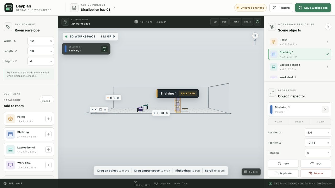 Direct object drag during browser workflow verification
